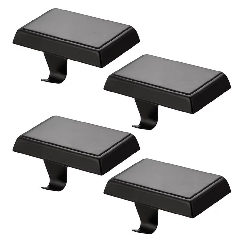 Festanlee 4 Pack Christmas Stocking Holders Mantel Weighted (Black) (C94)